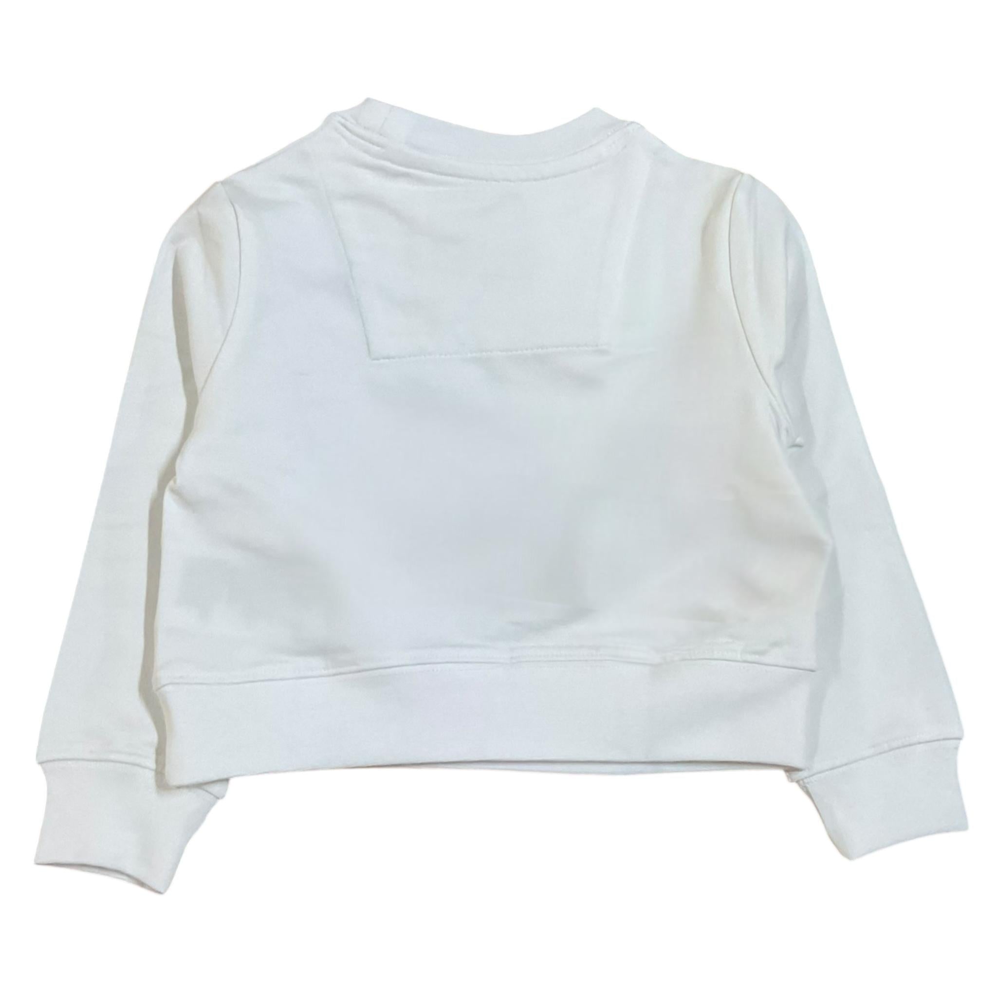 Aeronautica Militare Felpa Chiusa Girocollo Tinta Unita con Stampa Logo per Neonato 251FE0027A BIANCO AERONAUTICA MILITARE 