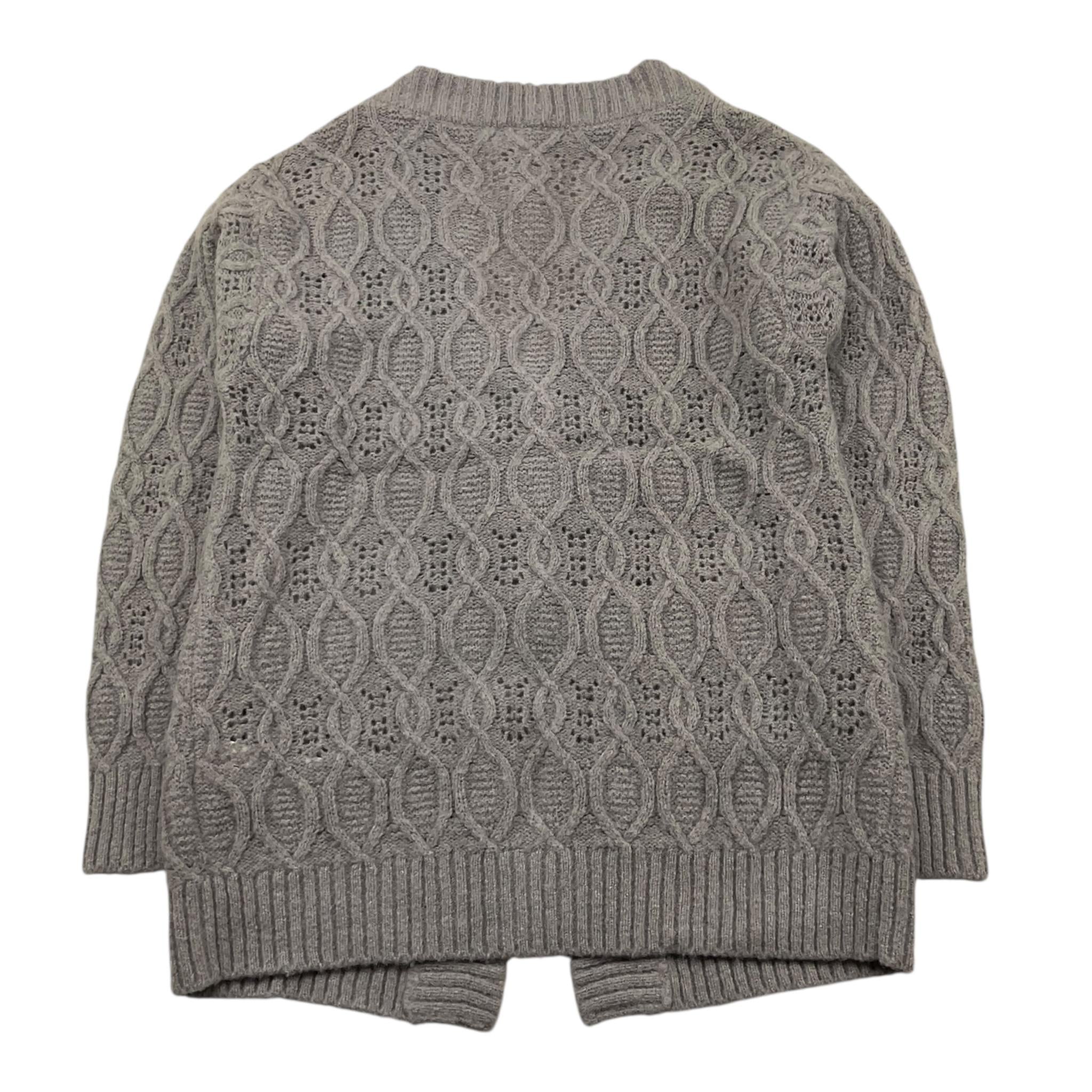 ELEVENTY cardigan tinta unita con trafori Grigio per Bambina ET9A40 GRIGIO ELEVENTY 
