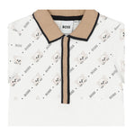 Boss Pagliaccetto Mezza Manica Tinta Unita per Neonato J52206 BIANCO BOSS 