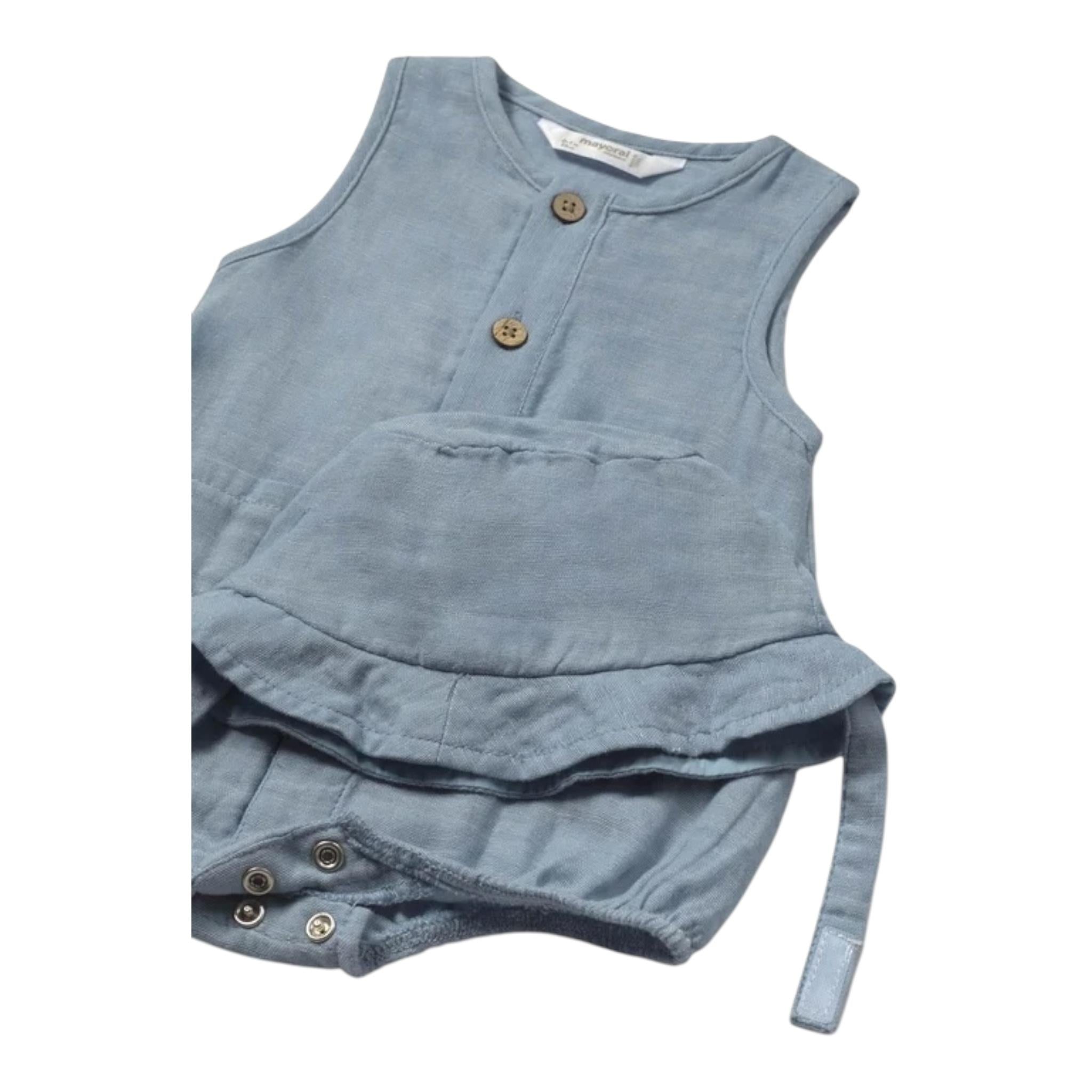 Mayoral Completo 2 Pezzi Pagliaccetto-Cappello per Neonato 1603 BLU MAYORAL 