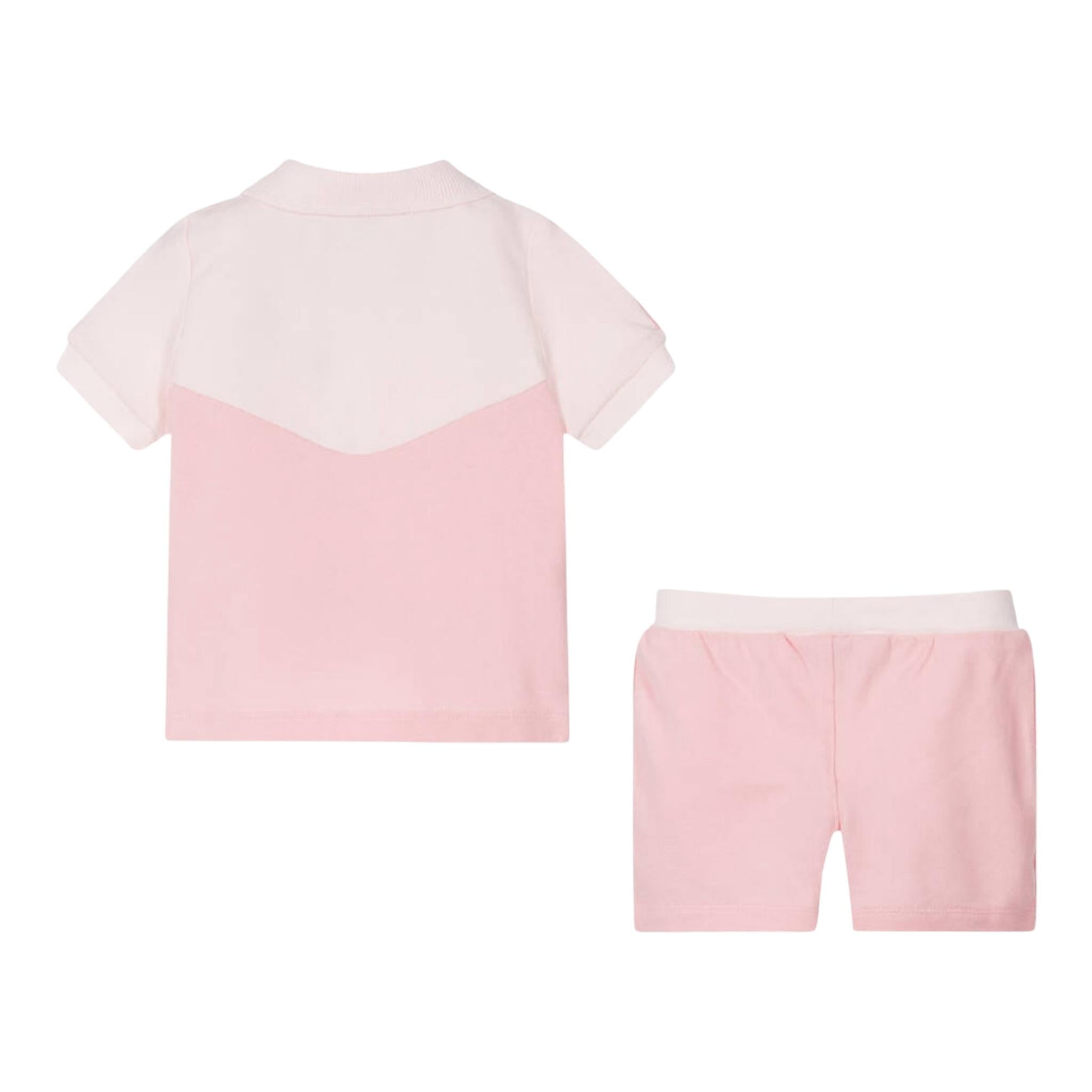 Boss Completo 2 Pezzi Short-Polo Tinta Unita per Neonata J52195 ROSA BOSS 