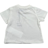 Moschino T-Shirt Girocollo Tinta Unita con Logo per Neonato MYM047 BIANCO MOSCHINO 