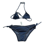 Saint Barth Costume 2 Pezzi Triangolo-Slip In Denim per Bambina 00665L BLU SAINT BARTH 