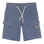 Trussardi Bermuda In Deim tinta unita Blu per Bambino TBP25160BEX BLU TRUSSARDI 