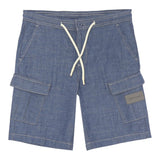 Trussardi Bermuda In Deim tinta unita Blu per Bambino TBP25160BEX BLU TRUSSARDI 