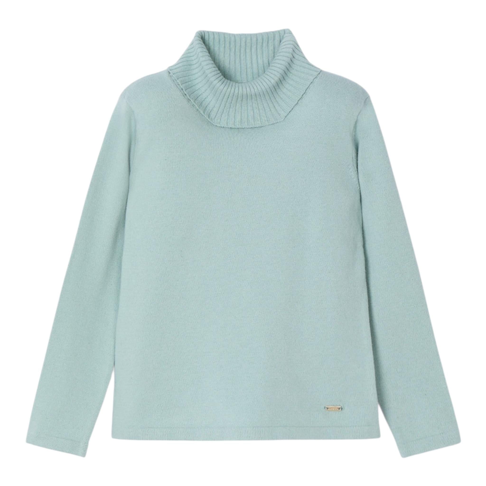 MAYORAL maglia collo alto tint unita Verde per Bambina 313 VERDE MAYORAL 