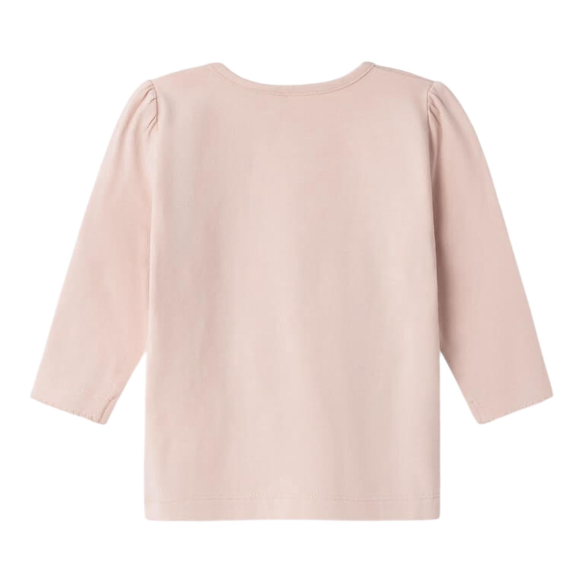 NAME IT shirt tinta unita girocollo con stampa Rosa per Neonata 13225644 ROSA NAME IT 