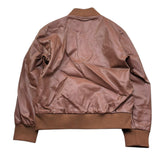 Trussardi Giubbino In Ecopelle Tinta Unita con Zip per Bambino TBP26123GB MARRONE TRUSSARDI 