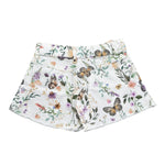 Liu Jo Short Tinta Unita con Stampa Fiori per Bambina KA5060X BIANCO LIU JO 