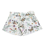 Liu Jo Short Tinta Unita con Stampa Fiori per Bambina KA5060X BIANCO LIU JO 