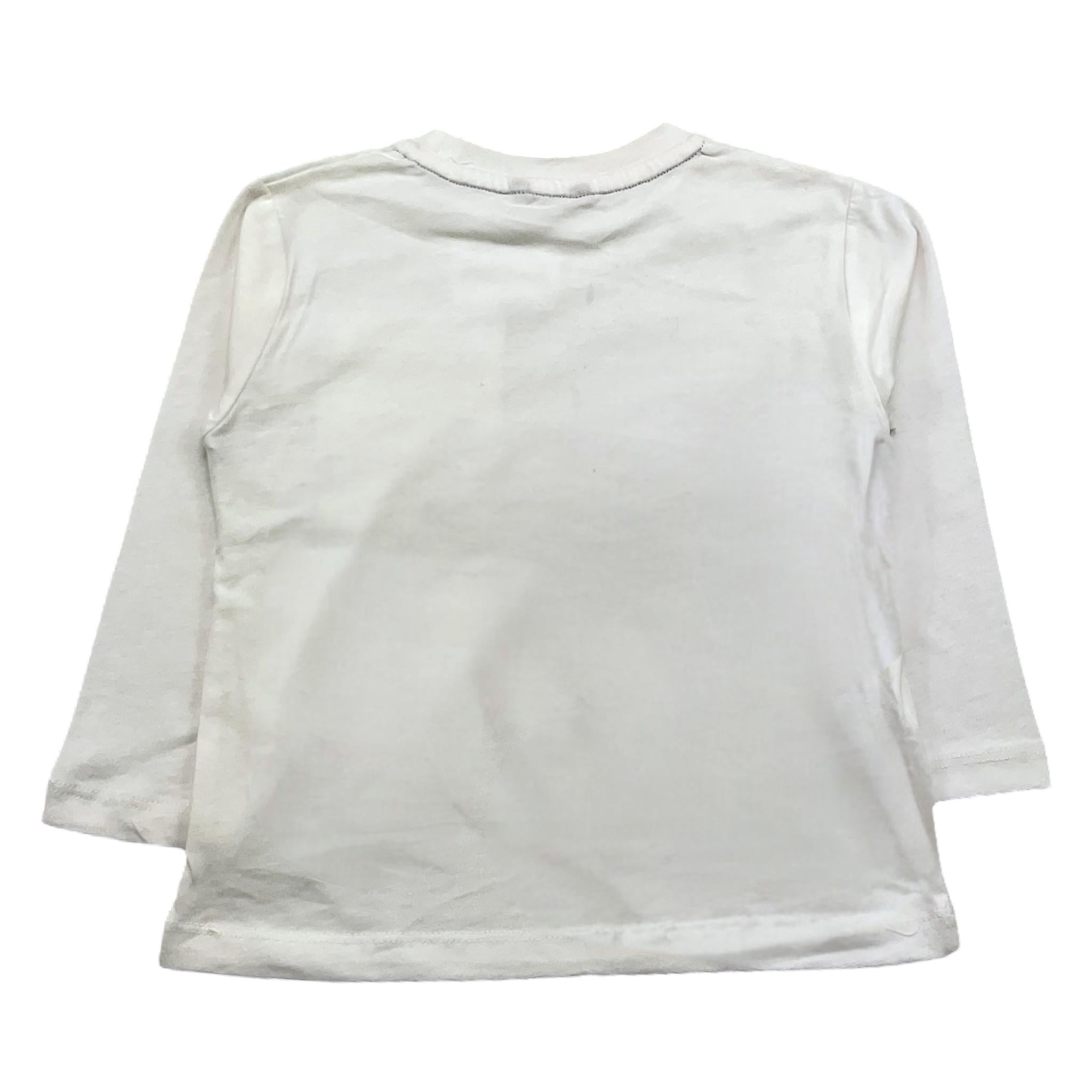 MAYORAL shirt girocollo tinta unita con stampa in contrasto Bianco per Bambino 4058 BIANCO MAYORAL 