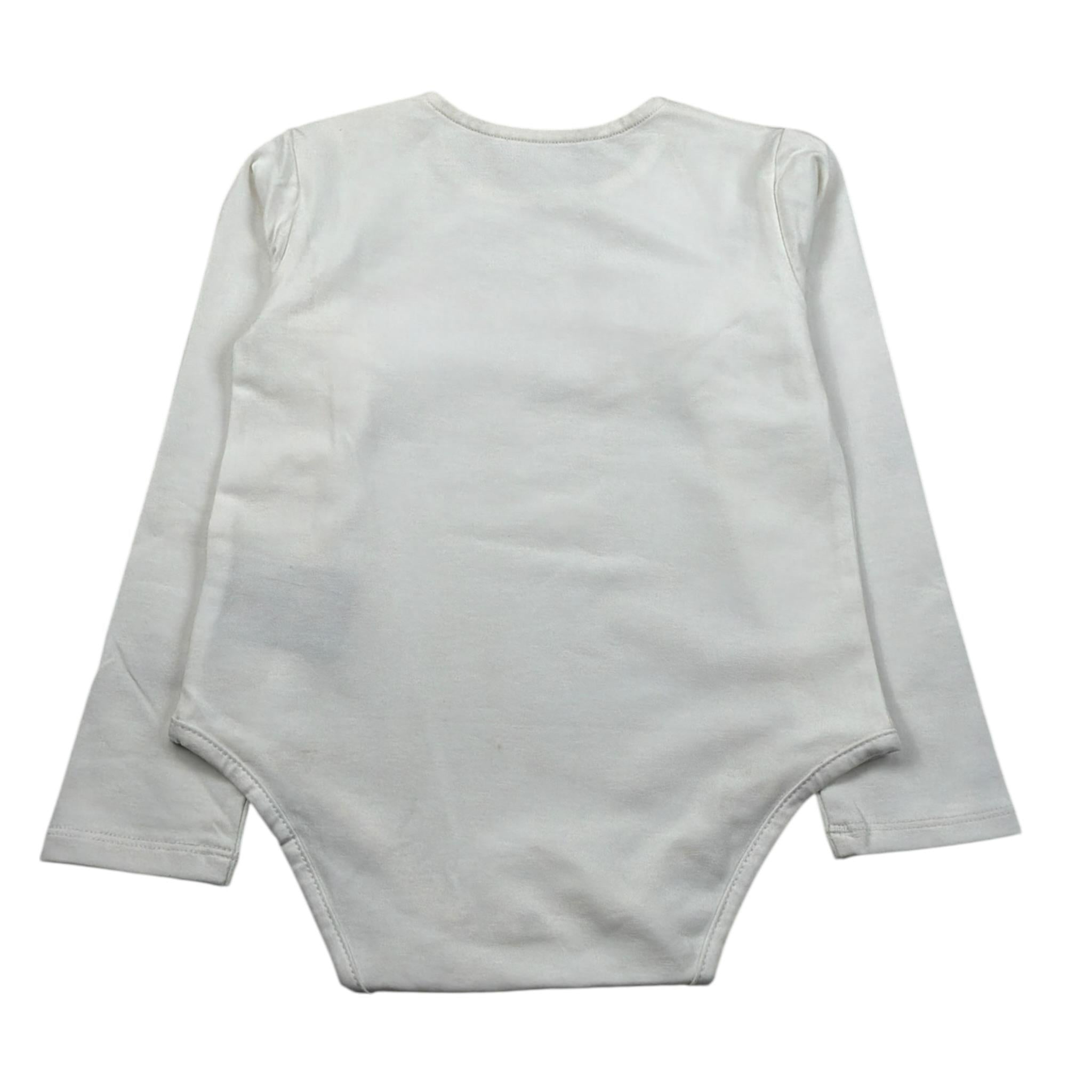 John Richmond Body Manica Lunga tinta unita con Logo Panna per Neonata RIA23096VEN PANNA JOHN RICHMOND 