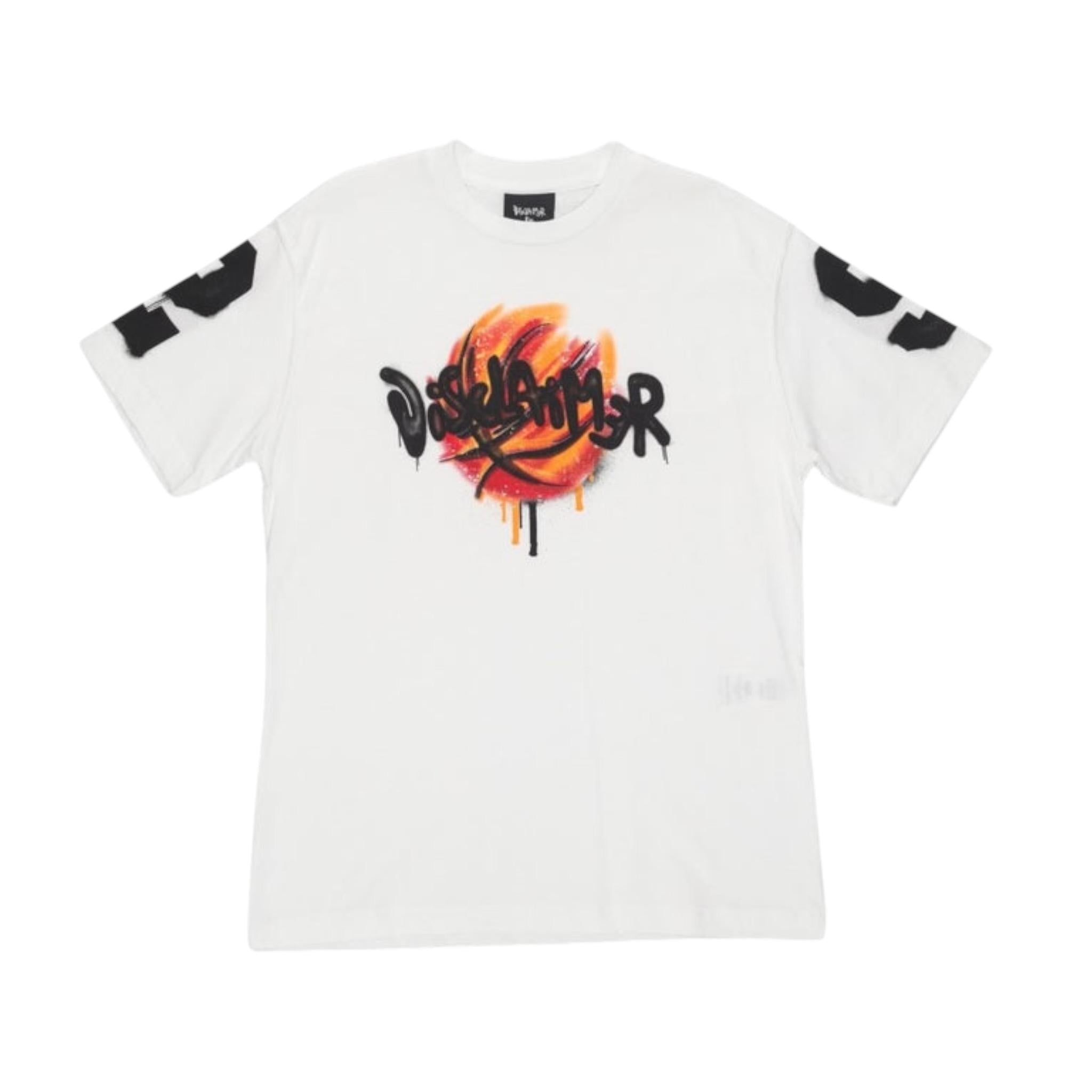 Disclaimer T-Shirt Girocollo tinta unita con Stampe Bianco per Bambino 25EDK58446X BIANCO DISCLAIMER 