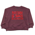 JOHN RICHMOND felpa chiusa girocollo tinta unita con stampa Bordeaux per Bambina RGA25111FE BORDEAUX JOHN RICHMOND 