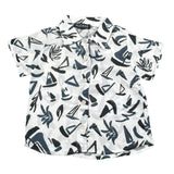 Please Camicia Tinta Unita con Stampa per Bambino CC80364B71J BIANCO PLEASE 