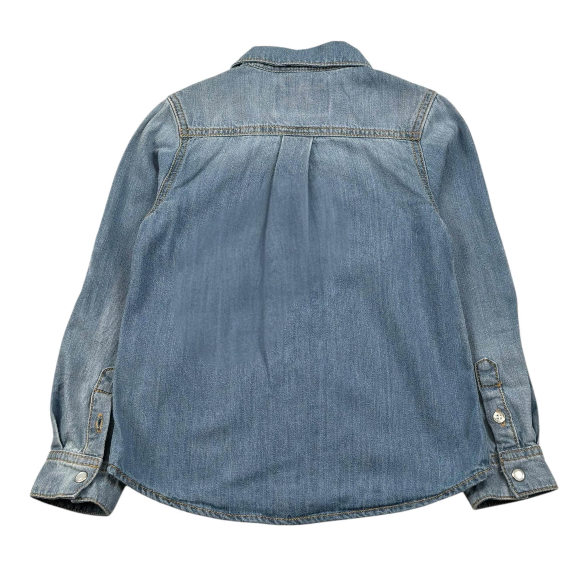 Guess Camicia Manica Lunga In Denim per Neonato N5RH05D5K80X AZZURRO GUESS 