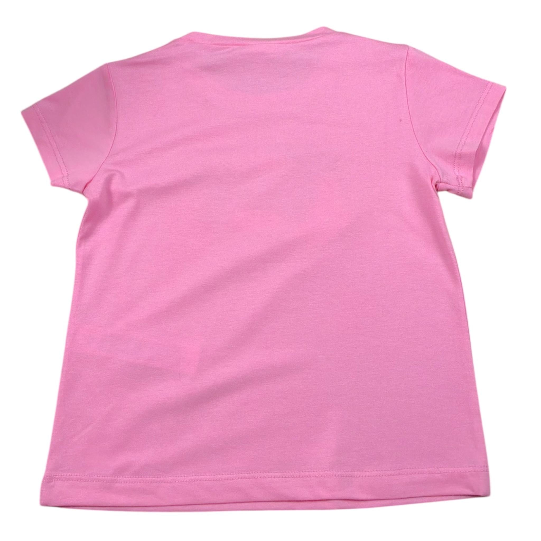Liu Jo T-Shirt Girocollo Tinta Unita con Brillantini per Neonata KA5021XX ROSA LIU JO 
