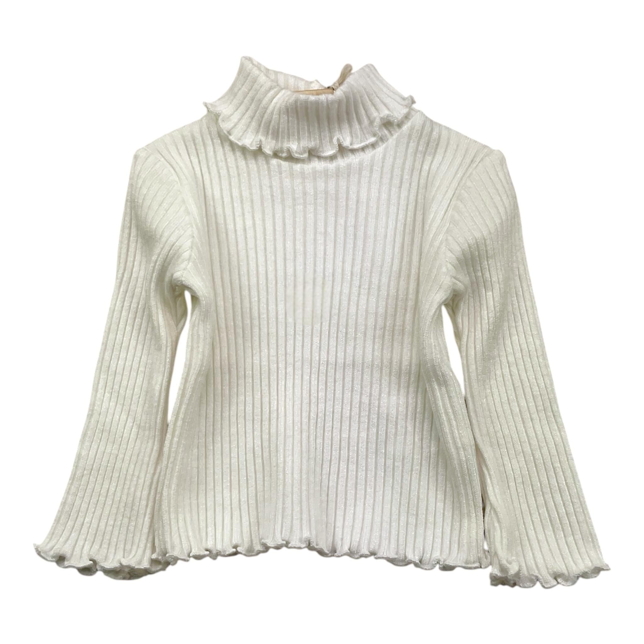 NANAN maglia modello lupetto tinta unita a costine Bianco per Neonata I2455612B BIANCO NANAN 