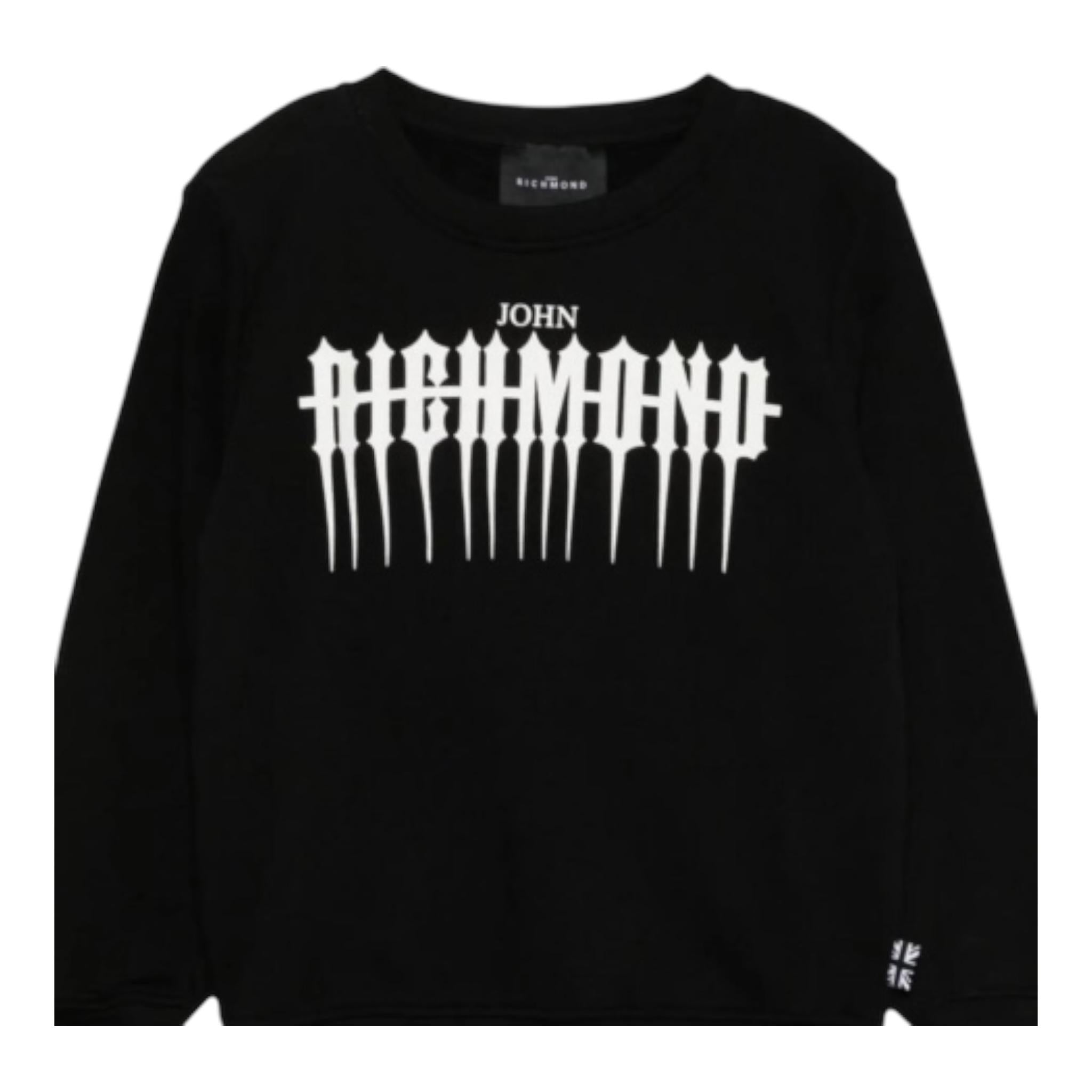 John Richmond Completo 2 Pezzi Felpa-Pantalone per Neonato RBA2452CF NERO JOHN RICHMOND 