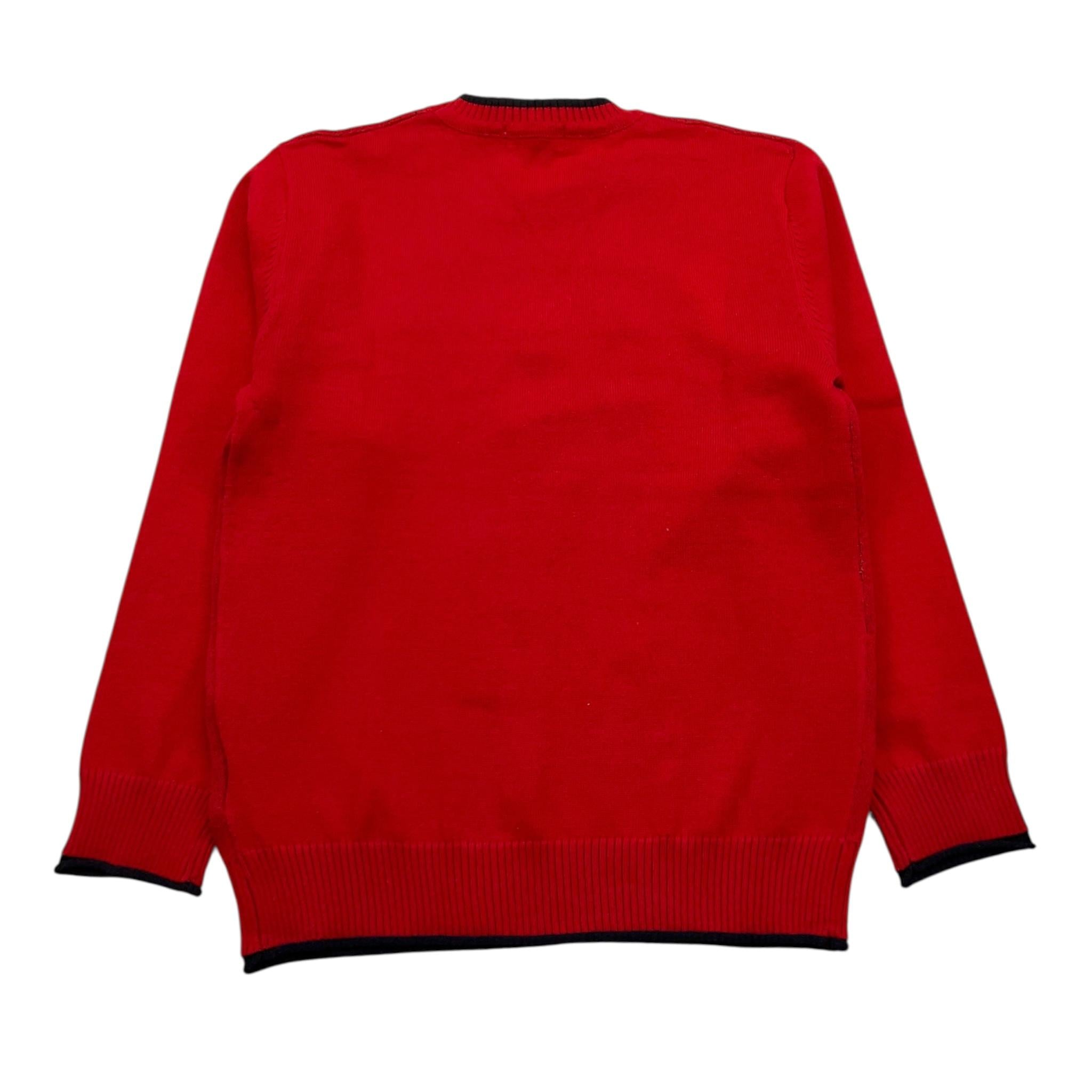 JECKERSON maglia girocollo tinta unita con ricamo orso Rosso per Bambino JB4019 ROSSO JECKERSON 