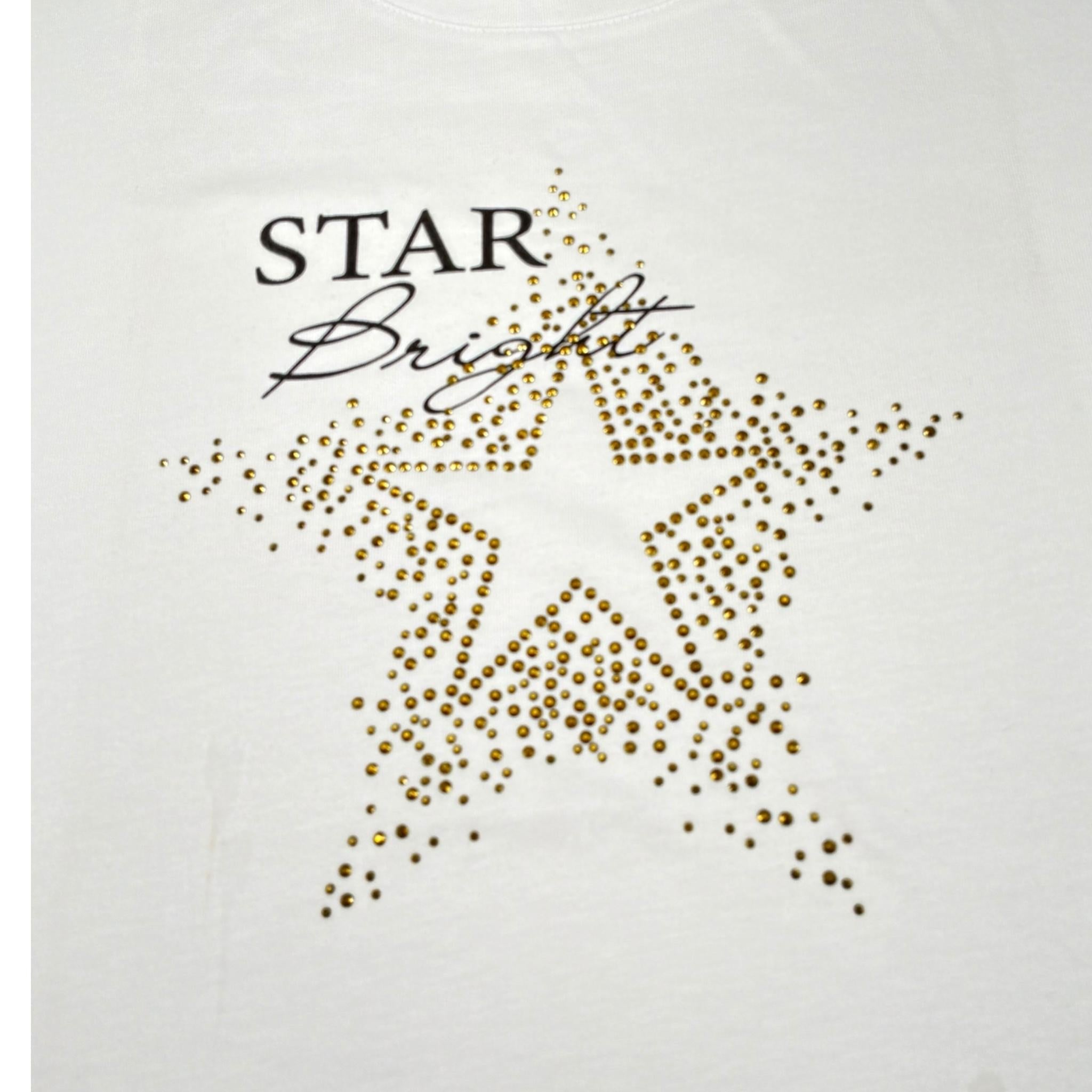 Relish T-Shirt Girocollo Tinta Unita con Stampa per Bambina 18629 BIANCO RELISH 