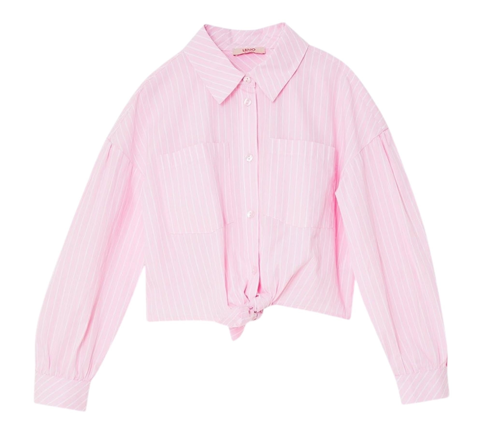 Liu Jo Camicia Manica Lunga Tinta Unita per Bambina GA3153 ROSA LIU JO 