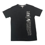Yours T-Shirt Girocollo Tinta Unita Con Stampa In Contrasto Nero Per Bambino