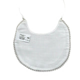 Granlei Bavetta Tinta Unita con Ricami per Neonato 125211 PANNA GRANLEI 