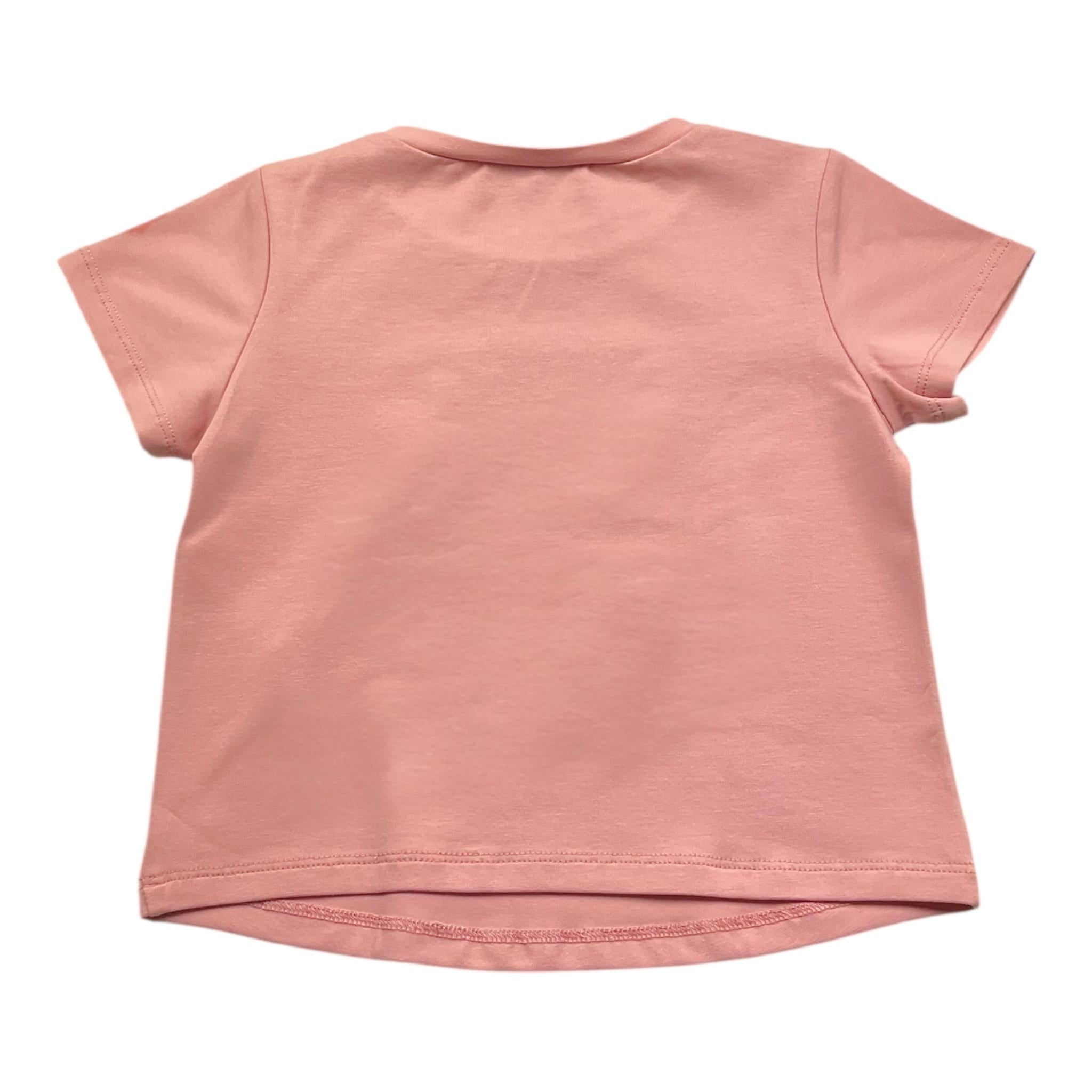 Twinset T-Shirt Girocollo Tinta Unita con Stampa per Neonata 251GJ2485 ROSA TWINSET 
