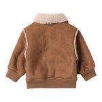 MINI BANDA giubbino modello montone tinta unita con zip Biscotto per Neonato 3A63 BISCOTTO MINI BANDA 