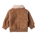 MINI BANDA giubbino modello montone tinta unita con zip Biscotto per Neonato 3A63 BISCOTTO MINI BANDA 