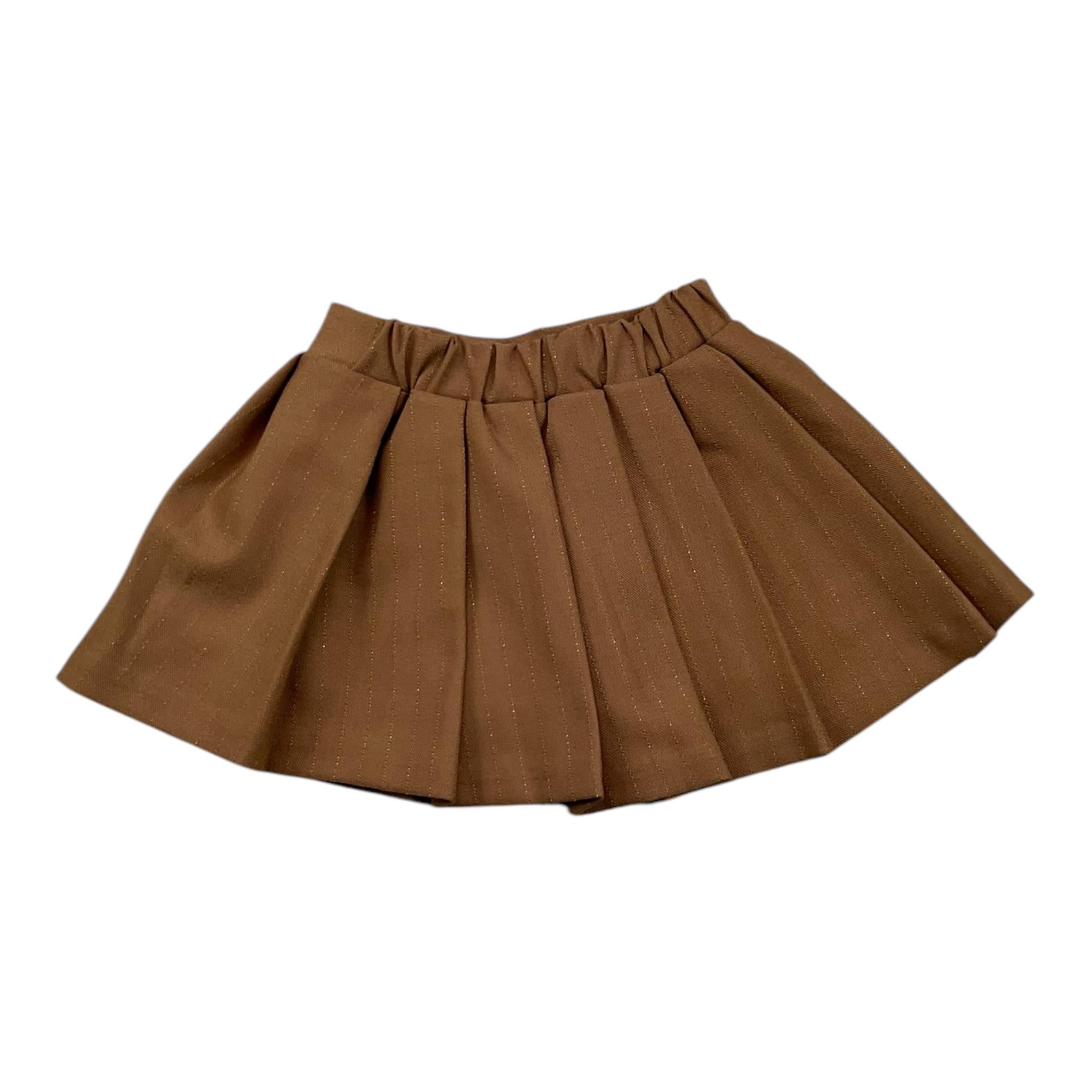 FUN & FUN gonna tinta unita con elastico in vita Marrone per Neonata FNSK00357 MARRONE FUN & FUN 