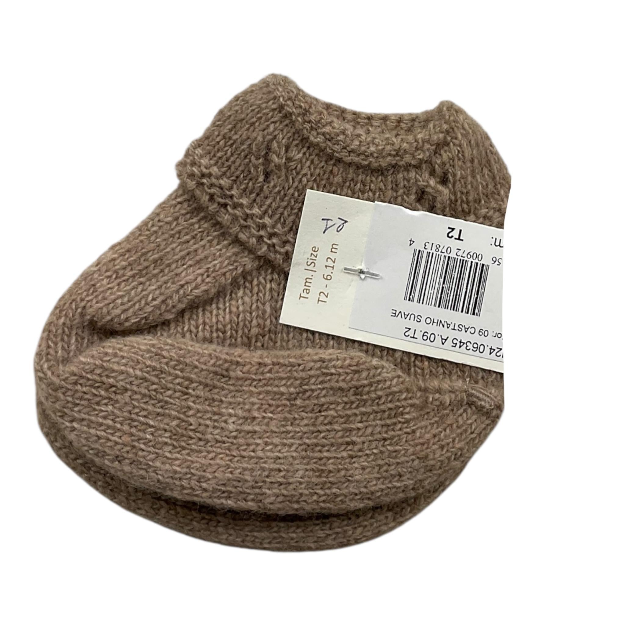 WEDOBLE calzini tinta unita Fango per Neonata I2406345 FANGO WEDOBLE 