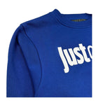 Just Cavalli Felpa Chiusa Girocollo Tinta Unita con Logo per Bambino JBP26009FE BLU JUST CAVALLI 