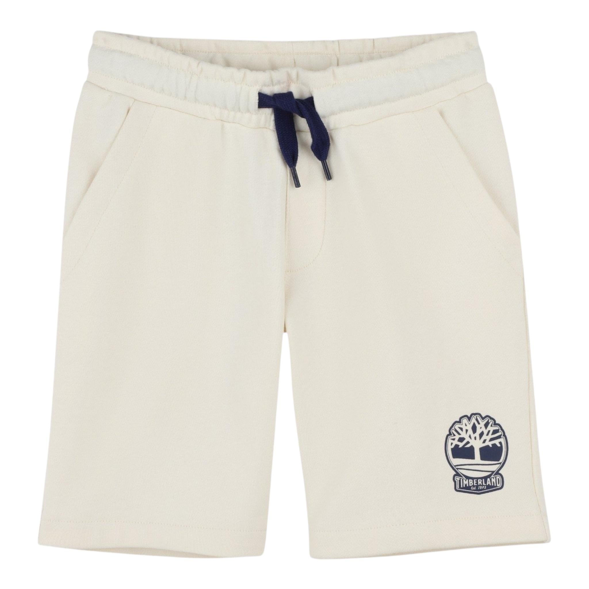 Timberland Bermuda Tinta Unita con Logo per Bambino T60460 PANNA TIMBERLAND 