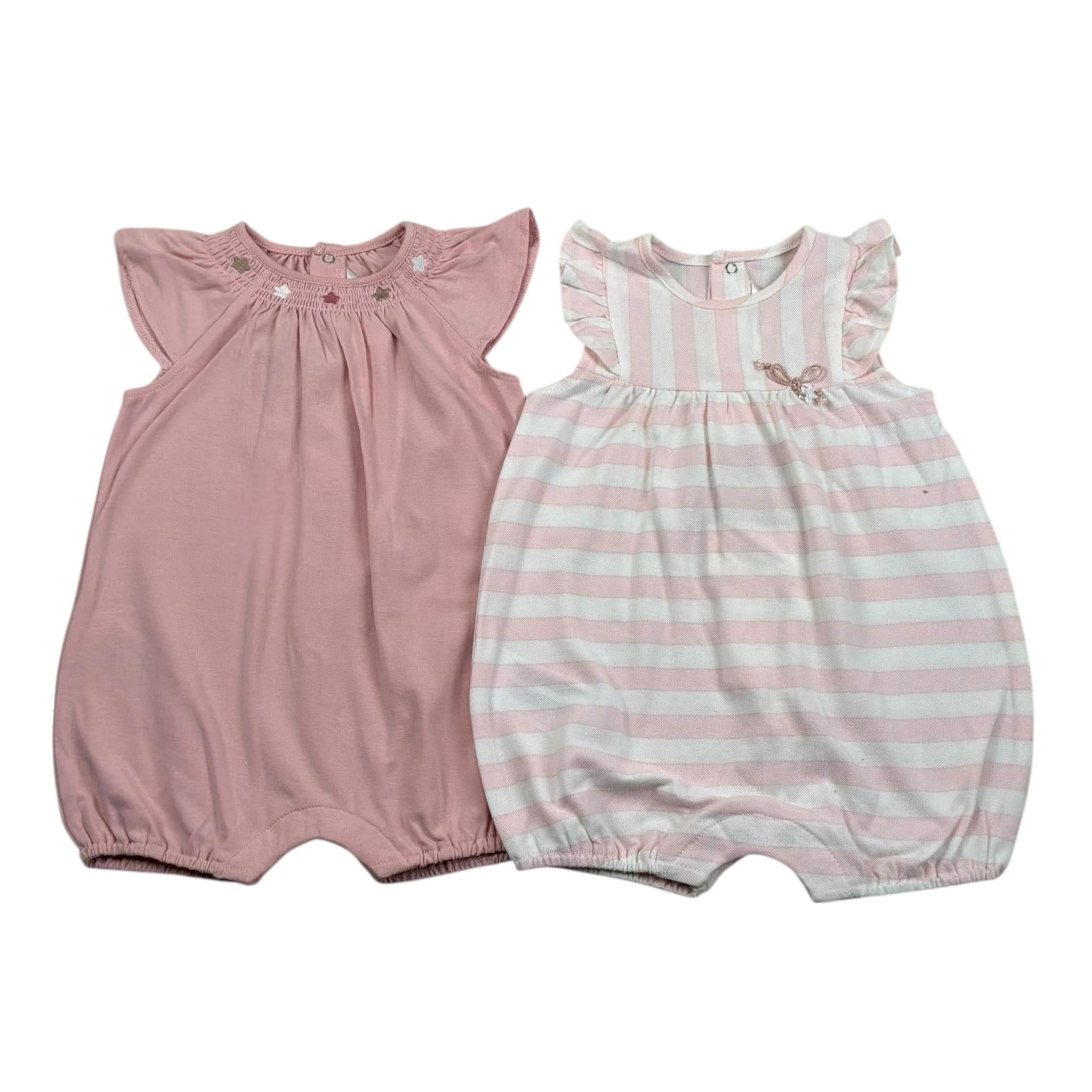 Mayoral Set 2 Pagliaccetti Bicolore per Neonata 1749X ROSA/PANNA MAYORAL 