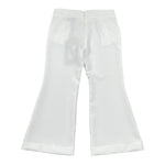Fun & Fun Pantalone Tinta Unita Modello A Zampa per Bambina FNCBPT00990 BIANCO FUN & FUN 