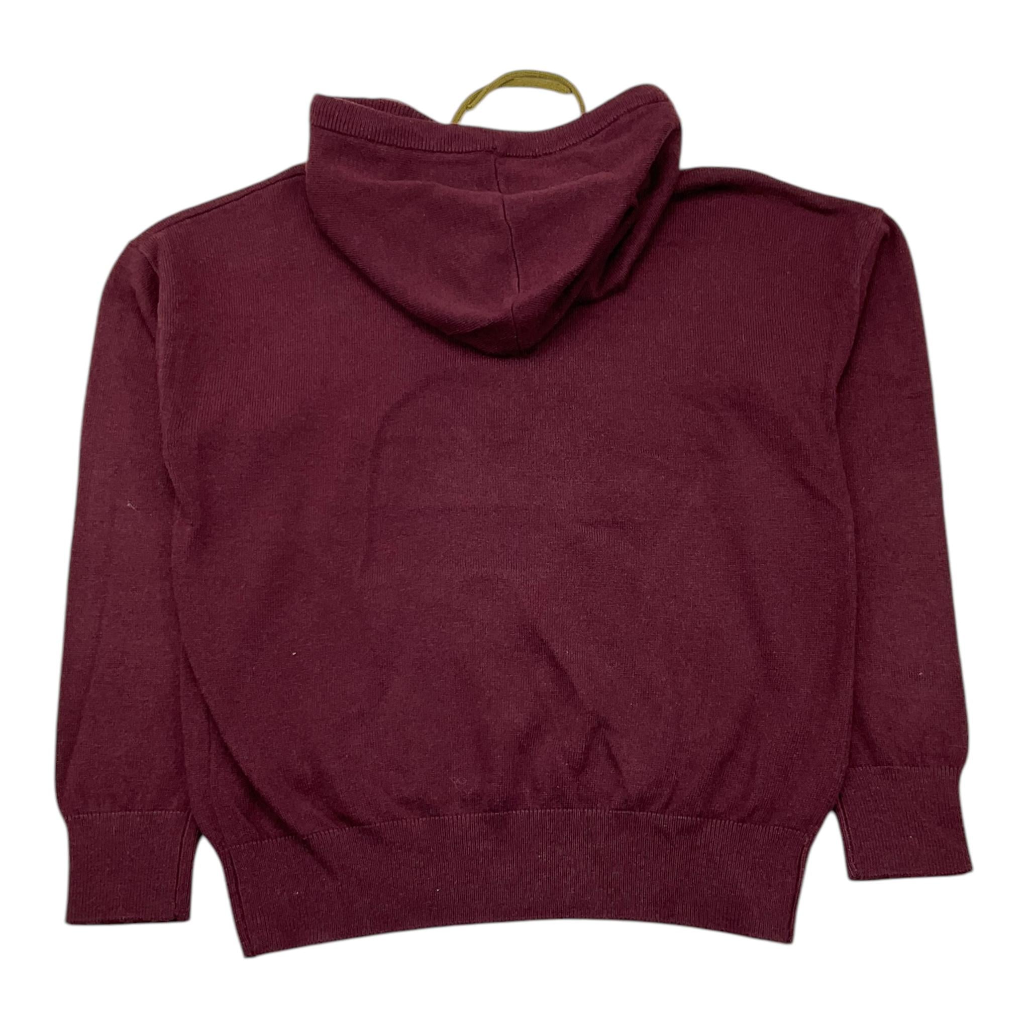 JOHN RICHMOND maglia con cappuccio tinta unita con stampa Bordeaux per Bambino RBA25053MA BORDEAUX JOHN RICHMOND 
