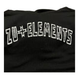 ZU+ELEMENTS felpa tinta unita con stampa e cappuccio Nero per Bambino ZU281 NERO ZU+ELEMENTS 
