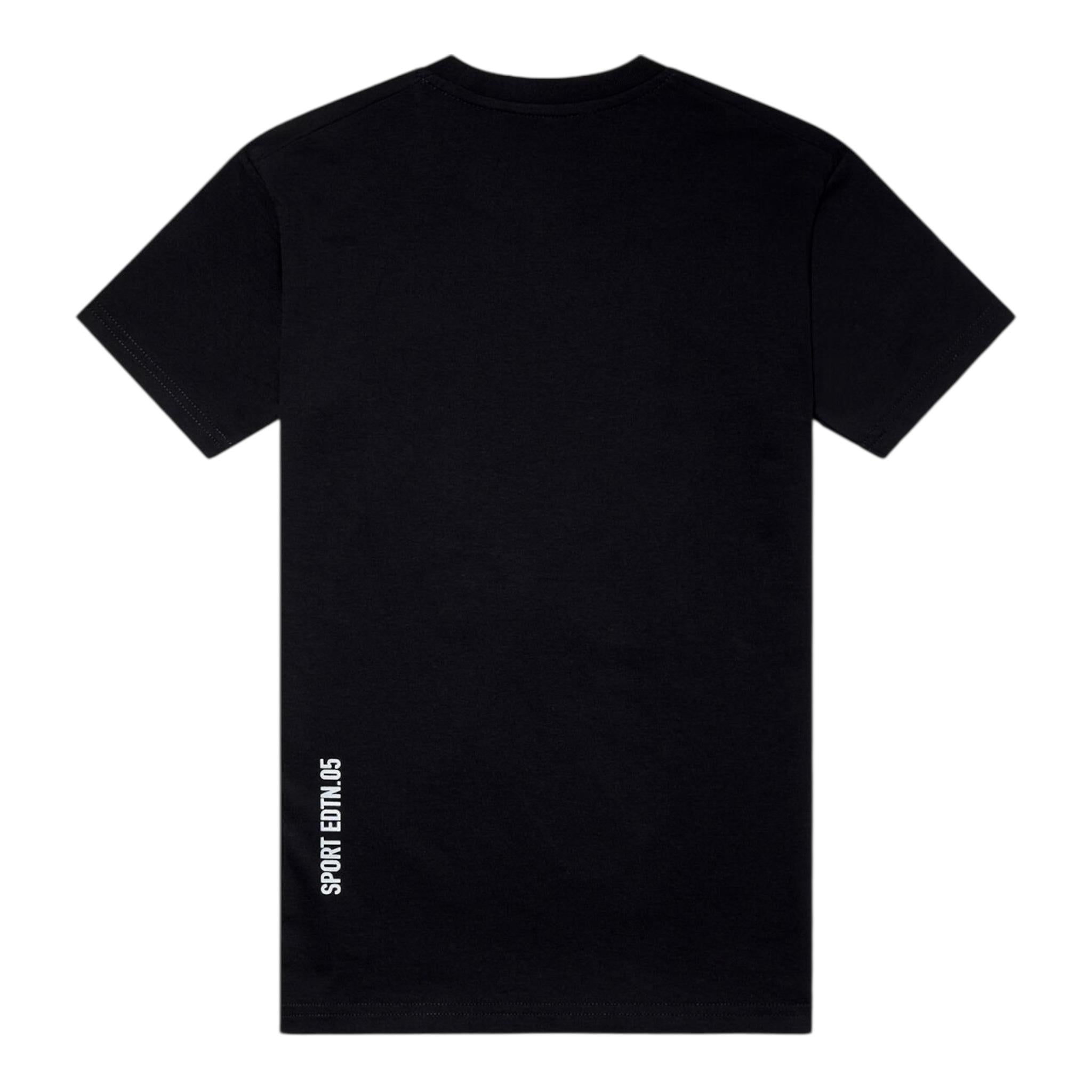 Dsquared2 T-Shirt Girocollo Tinta Unita con Stampa per Bambino DQ0702 NERO DSQUARED2 
