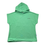 Chiodi Milano Felpa Smanicata Tinta Unita Cn Cappuccio Verde Per Bambino