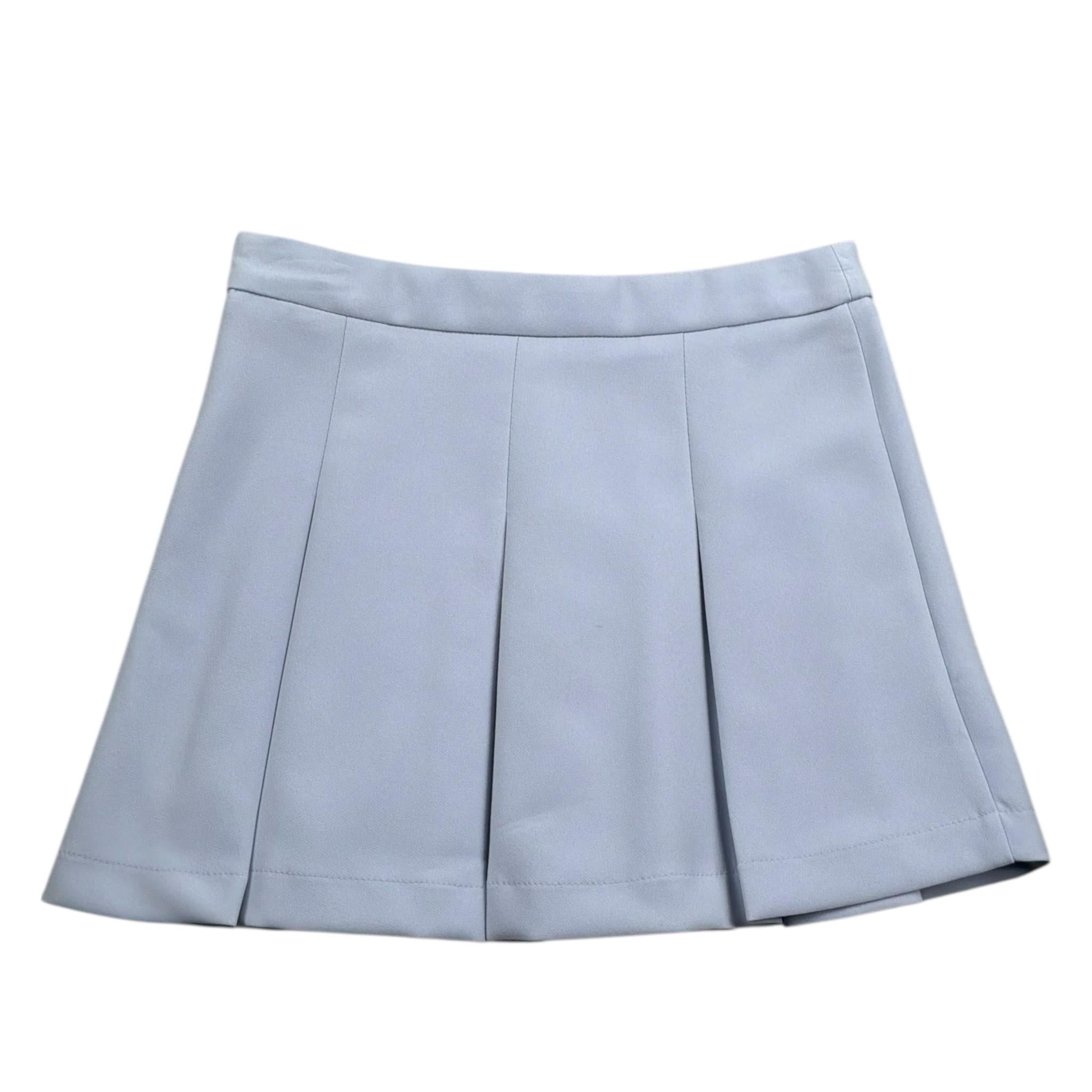 Vicolo Gonna Tinta Unita con Zip per Bambina 3146G00029 AZZURRO POLVERE VICOLO 