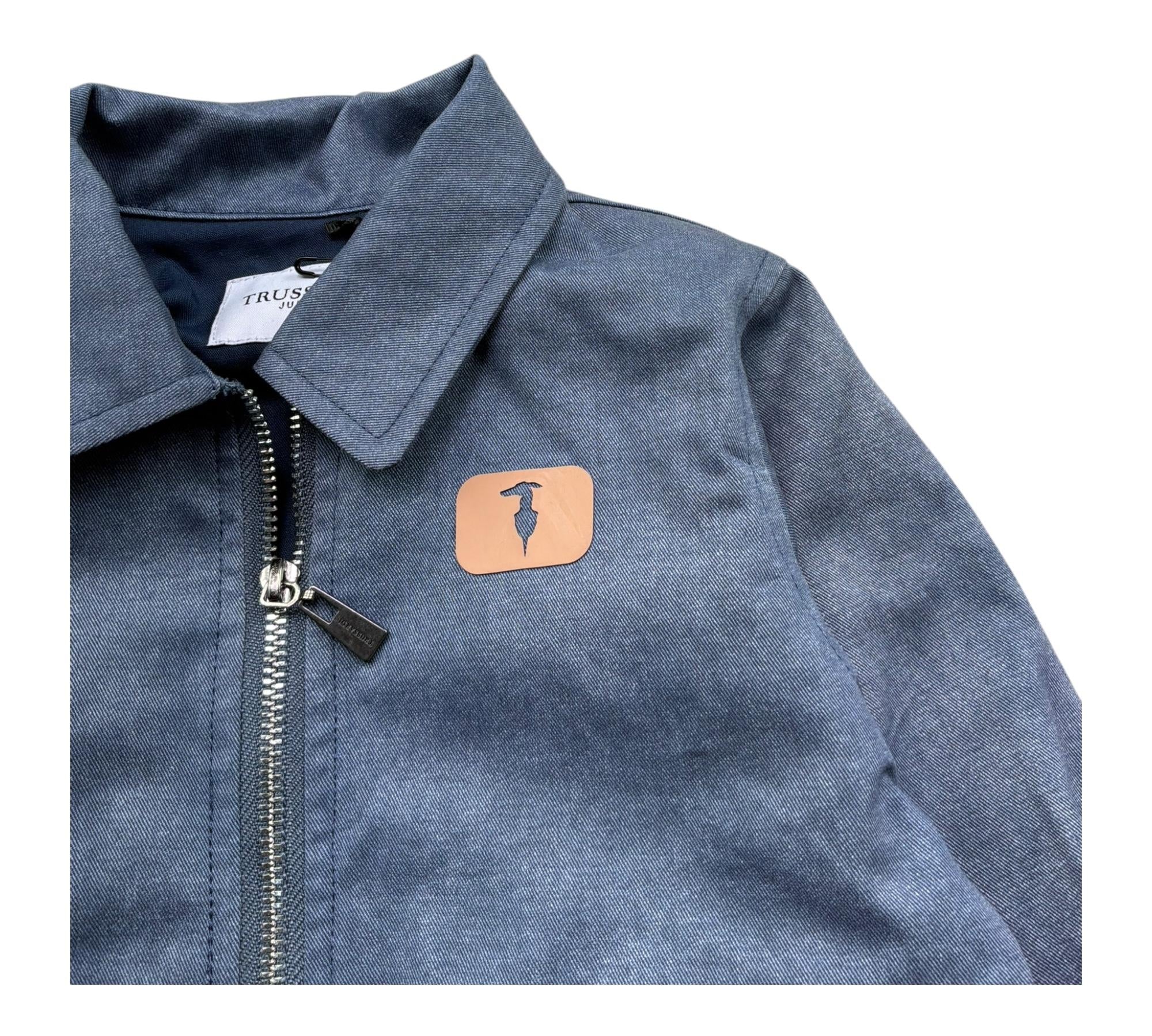 Trussardi Giubbino Tinta Unita con Zip per Neonato TIP26042GB BLU TRUSSARDI 