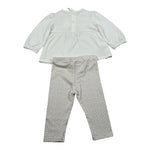 Mayoral Completo 4 Pezzi 2Shirt-2Pantalone Bianco per Neonata 1760 BIANCO MAYORAL 