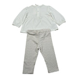 Mayoral Completo 4 Pezzi 2Shirt-2Pantalone Bianco per Neonata 1760 BIANCO MAYORAL 