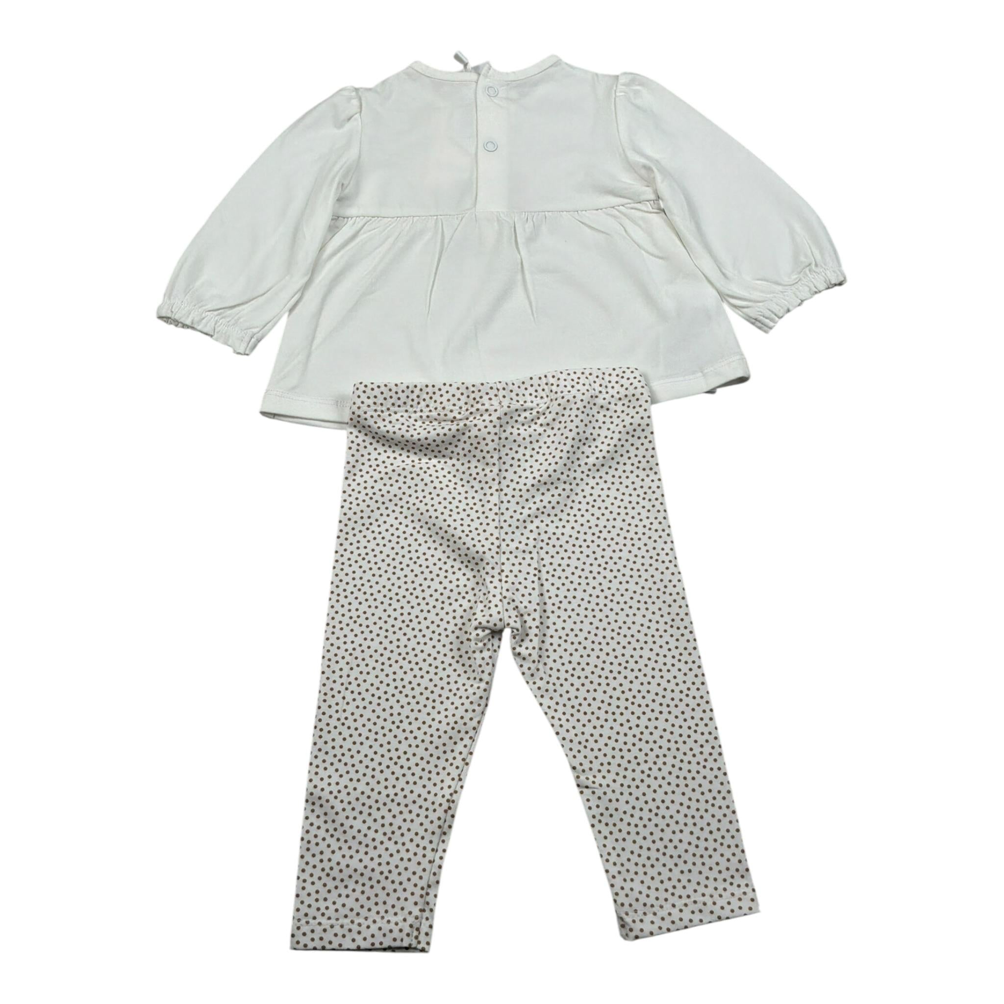 Mayoral Completo 4 Pezzi 2Shirt-2Pantalone Bianco per Neonata 1760 BIANCO MAYORAL 