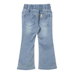 LIU JO jeans tinta unita modello zampa Azzurro per Bambina KF4019 AZZURRO LIU JO 