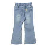 LIU JO jeans tinta unita modello zampa Azzurro per Bambina KF4019 AZZURRO LIU JO 