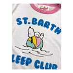 Saint Barth T-Shirt Girocollo Tinta Unita con Stampa per Bambina ELLY003019 BIANCO SAINT BARTH 