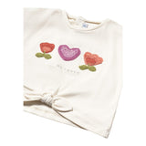 Mayoral T-Shirt Girocollo Tinta Unita con Stampa per Neonata 1046 BEIGE MAYORAL 
